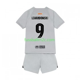Fußballtrikots FC Barcelona Lewandowski 9 Kinder Ausweich Trikotsatz 2022-2023